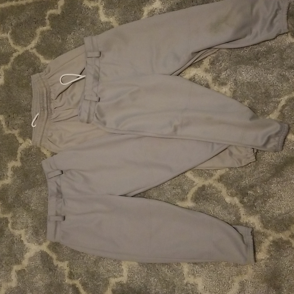 Boys Baseball Pants Easton Youth Large Gray-  lot of 3